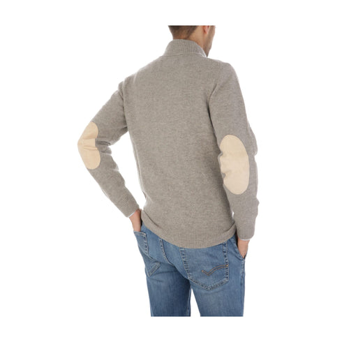 Barbour Cardigan Cardigan Uomo con toppe sui gomiti Stone A24 - BARBOURMKN0731 - ST16 - S - Francavilla Moda